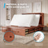 Puremind Queen Size Murphy Bed with Mattress, Murphy Cube Cabinet Bed with USB Charging Station and Large Storage Drawer, Murphy Chest Bed for Small Guest Room/Home/Office,