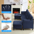 BALUS Convertible U/L Shape Sectional Sofa , Oversized 4 Seat Modular Couch for Living Room/ Apartment