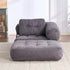 Mjkone Single-Person Folding Sofa Bed,Convertible Floor Sleeper Chair with Pillow,Comfort Futon Chair Bed for Living Room/Bedroom,