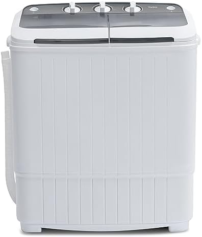 CECER Portable Washing Machine,16.5LBS Mini Washer and Dryer,Wash and Spin Cycle Combo Twin Tub Compact Laundry Machine for Apartment Travel Dorms Rvs