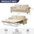 ZAFLY 83”Pull Out Sofa Bed, Corduroy Convertible Sofa Bed with Storage Shelf, Sleeper Sofa Queen Couch with Pull Out Bed