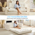 Mjkone 2 in 1 Convertible Sofa Bed,Loveseat Sleeper Sofa bed,Folding Floor Couch for Small Speace,