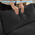 Puremind 118" Oversized Modular Sectional Sofa, Chenille U Shaped Cloud Couch, 30" Deep Seat Couch with Movable Ottomans for Living Room/Apartment