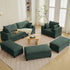 Cecer Modern Living Room Furniture Set, 2 Pieces Corduroy Sectional Sofa Sets with Free Combination Chaises