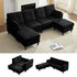 BALUS Convertible U/L Shape Sectional Sofa , Oversized 4 Seat Modular Couch for Living Room/ Apartment