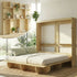 Puremind Queen Size Murphy Bed, Wood Foldable Wall Bed Frame, Storage Cabinet Bed for Bedroom/Office, Space-Saving, No Box Spring Needed