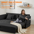 Puremind 78"W 3 in 1 Pull Out Sofa Bed, Queen Sleeper Couch with Side Pockets, Sofa with Pull Out Bed for Living Room/Apartment/Small Spaces