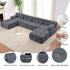 BALUS Oversized Sectional Couches for Living Room,4 Seat U-Shaped Modular Sectional Sofa with Movable Ottomans , No Assembly, Velvet