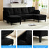 Puremind Modular Sectional Sofa, Modern U Shaped Sofa Couches with Movable Ottoman, 4 Seater Sofa for Living Room/Apartment