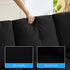 Puremind Modular Sectional Sofa, Modern U Shaped Sofa Couches with Movable Ottoman, 4 Seater Sofa for Living Room/Apartment