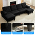 Puremind 110" Sectional Couches with Chaises for Living Room, 4 Seater U Shaped Sofa, Living Room Sets Furniture for Home/Office