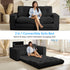 Mjkone 2 in 1 Convertible Sofa Bed,Loveseat Sleeper Sofa bed,Folding Floor Couch for Small Speace,