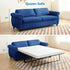 Mjkone Queen Size Convertible Pull Out Sleeper Sofa Bed with Mattress for Living Room, Apartment or Office