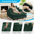 Mjkone Oversized Accent Chair with Ottoman for Living Room, Single Indoor Lounge Sofa Armchair with Storage Armrests,