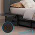 Puremind Queen Size Murphy Bed with Mattress, Murphy Cube Cabinet Bed with USB Charging Station and Large Storage Drawer, Murphy Chest Bed for Small Guest Room/Home/Office