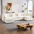 Puremind Modular Sectional Sofa with Movable Ottomans, 5-Seater U Shaped Comfy Cloud Couch for Living Room/Apartment