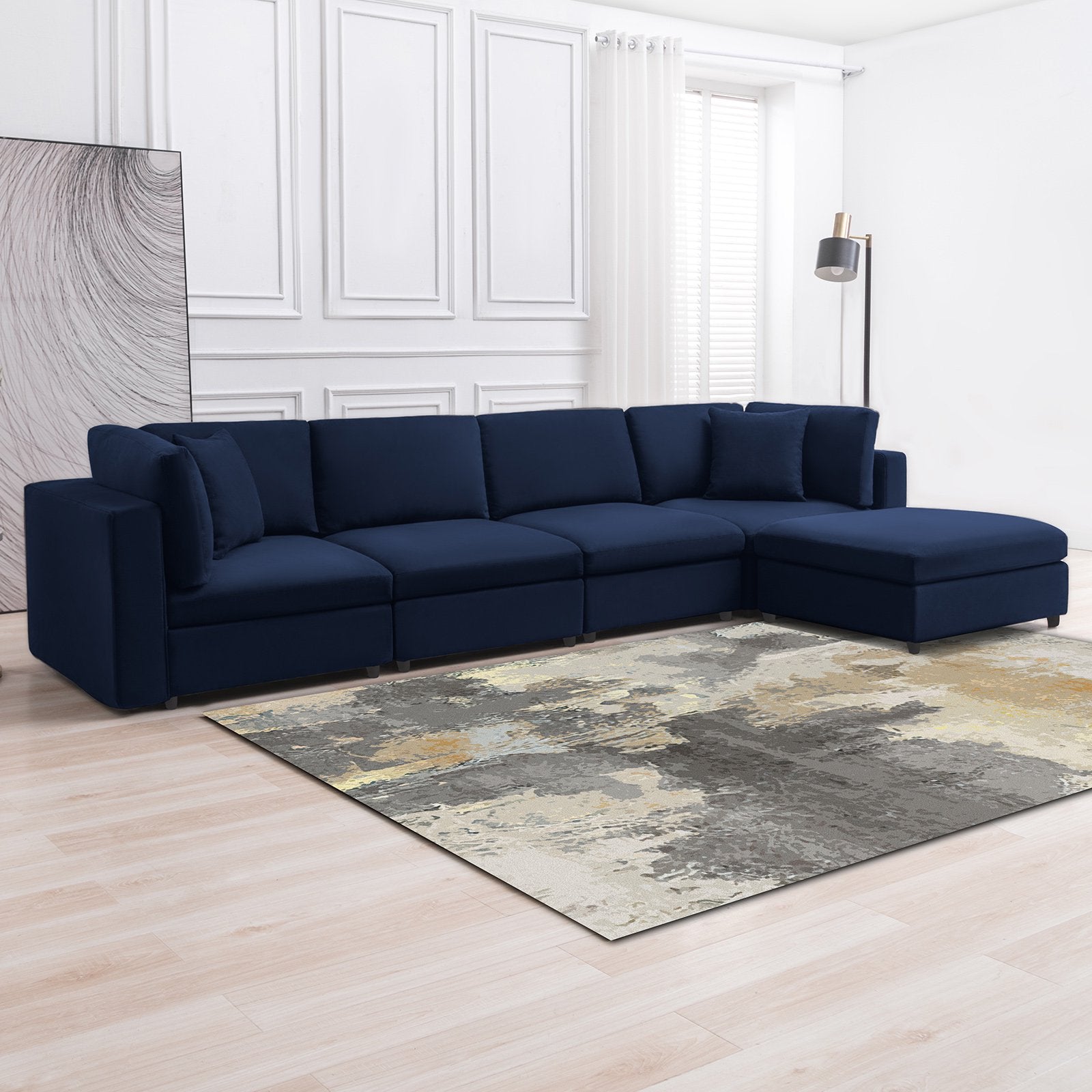 Cecer Modern Tufted Sofa with Soft Cushions, Backrest and Seaters