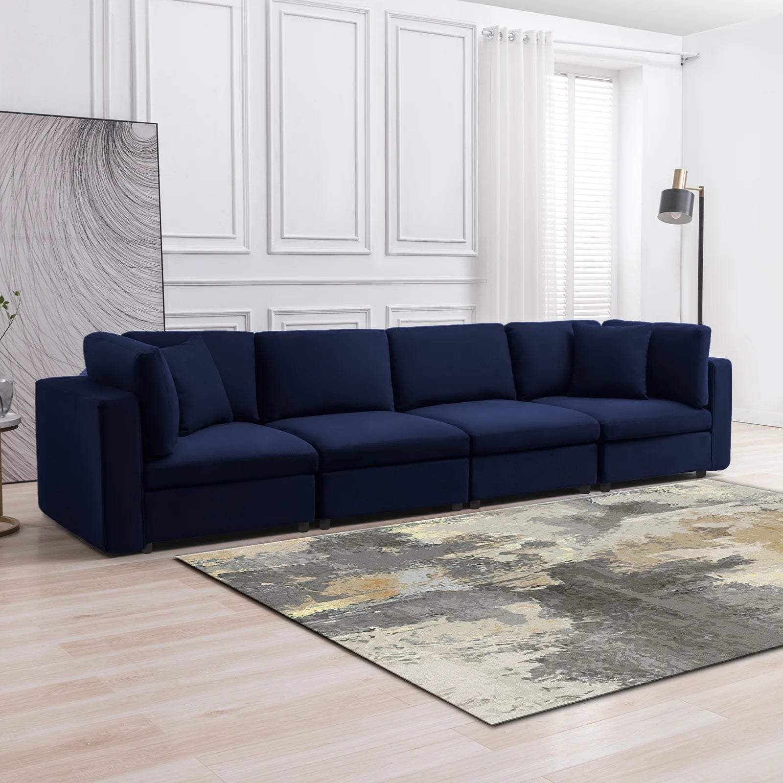 Cecer Modern Tufted Sofa with Soft Cushions, Backrest and Seaters