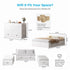 Mjkone Full Murphy Bed with Mattress Included,Murphy Cabinet Bed with Storage Drawers,Multifunctional Cabinet Beds for Living Room/Bedroom