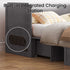 Puremind Queen Size Murphy Bed with Mattress Included, Cabinet Bed with USB Charging Ports and Drawer for Guest Room/Home/Office