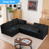 Puremind 109” L Shaped Sectional Sofa, Modular Sectional Couches with Chaise, Corduroy Cloud Couch for Living Room/Apartment/Small Space