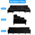 Puremind 110" Sectional Couches with Chaises for Living Room, 4 Seater U Shaped Sofa, Living Room Sets Furniture for Home/Office