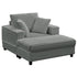 Mjkone Oversized Accent Chair with Ottoman for Living Room, Single Indoor Lounge Sofa Armchair with Storage Armrests,