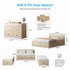 Mjkone Full Murphy Bed with Mattress Included,Murphy Cabinet Bed with Storage Drawers,Multifunctional Cabinet Beds for Living Room/Bedroom