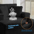 Mjkone Oversized Accent Chair with Ottoman for Living Room, Single Indoor Lounge Sofa Armchair with Storage Armrests,