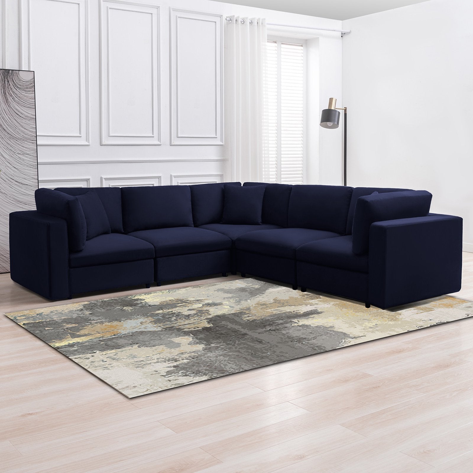 Cecer Modern Tufted Sofa with Soft Cushions, Backrest and Seaters