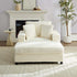 Mjkone Oversized Accent Chair with Ottoman for Living Room, Single Indoor Lounge Sofa Armchair with Storage Armrests,