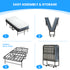 Puremind Folding Bed with 5 Inch Foam Mattress, 75"x31" Rollaway Bed for Adults/Guests, Space Saving Portable Bed, Easy Assembly & Moving