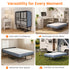 PUREMIND Full Size Folding Bed, 75"X 54" Rollaway Bed with 5 Inch Mattress for Adults, Extra Large Portable Foldable Bed with Headboard