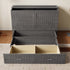 Puremind Solid Wood Murphy Bed, Queen Size Cabinet Bed with Charging Port and Storage Drawer for Guest Room/Home/Office