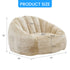 ZAFLY Oversized Bean Bag Chair for Adults, Faux Fur Large Comfy Chair, Big Lazy Sofa Chair Floor Sofa for Gaming