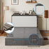 Puremind Solid Wood Murphy Bed, Queen Size Cabinet Bed with Charging Port and Storage Drawer for Guest Room/Home/Office