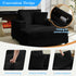 Mjkone Oversized Accent Chair with Ottoman for Living Room, Single Indoor Lounge Sofa Armchair with Storage Armrests,