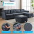 Cecer Convertible Sectional Sofa with Storage Ottomans, U-Shaped Modular Sofa with Adjustable Armrests for Living Room