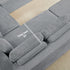 ZAFLY 140" U Shaped Modular Sectional Sofa, Corduroy Cloud Couch with Deep Seat, Oversized Sectionals for Living Room,