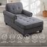 Cecer Modern Sleeper Chair, Durable & Cozy Linen Sofa Bed, Chaise Lounge for Small Space, Living Room