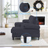 Puremind 110" U Shaped Sofa, Modern Sectional Couch for Living Room/Apartment, Plush Corduroy Sofa