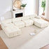 Puremind Oversized Modular Sectional Sofa, Velvet L Shaped Sofa Cloud Couch for Living Room/Apartment, No Assembly Required