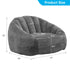 ZAFLY Oversized Bean Bag Chair for Adults, Faux Fur Large Comfy Chair, Big Lazy Sofa Chair Floor Sofa for Gaming