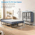 Mjkone Full Size Folding Bed with Mattress,Rollaway Bed for Adults,Foldable Rollaway Bed with Wheels for Bedroom/Guest Room