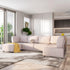 BALUS 120''W U-Shaped Sectional Sofa, 6-Seater Modular Sectional Sofa and Couch for Living Room