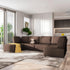 BALUS 120''W U-Shaped Sectional Sofa, 6-Seater Modular Sectional Sofa and Couch for Living Room