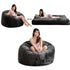 BALUS Convertible 2-in-1 Bean Bag Chair & Bed with Removable Velvet Covers, Memory Foam Giant Bean Bag for Apartment