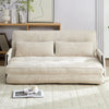 BALUS Futon Sofa Bed, 4-in-1 Corduroy Floor Couch Bed with Folding Mattress, Convertible Sleeper Sofa for Living Room,