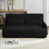 BALUS Futon Sofa Bed, 4-in-1 Corduroy Floor Couch Bed with Folding Mattress, Convertible Sleeper Sofa for Living Room,