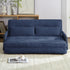 BALUS Futon Sofa Bed, 4-in-1 Corduroy Floor Couch Bed with Folding Mattress, Convertible Sleeper Sofa for Living Room,